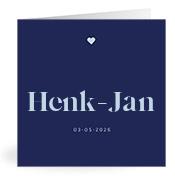 Geboortekaartje naam Henk-Jan j3