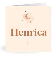 Geboortekaartje naam Henrica m1