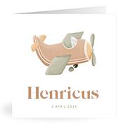 Geboortekaartje naam Henricus j1