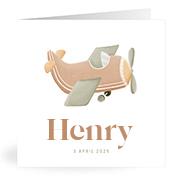 Geboortekaartje naam Henry j1