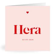 Geboortekaartje naam Hera m3