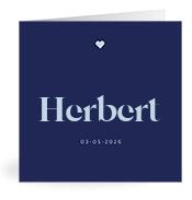 Geboortekaartje naam Herbert j3