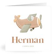 Geboortekaartje naam Herman j1