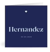 Geboortekaartje naam Hernandez j3