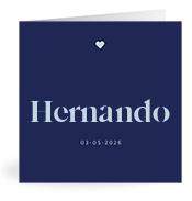 Geboortekaartje naam Hernando j3