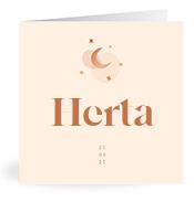 Geboortekaartje naam Herta m1