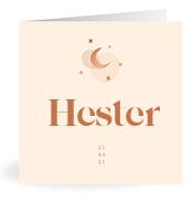 Geboortekaartje naam Hester m1