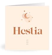 Geboortekaartje naam Hestia m1
