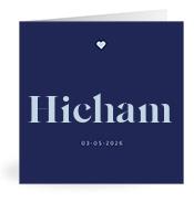 Geboortekaartje naam Hicham j3
