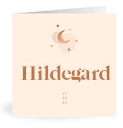 Geboortekaartje naam Hildegard m1