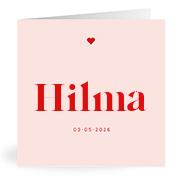 Geboortekaartje naam Hilma m3