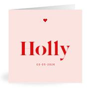 Geboortekaartje naam Holly m3