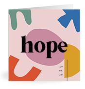 Geboortekaartje naam Hope m2