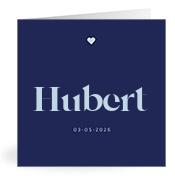 Geboortekaartje naam Hubert j3