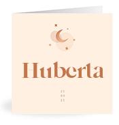 Geboortekaartje naam Huberta m1