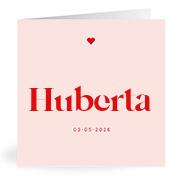 Geboortekaartje naam Huberta m3
