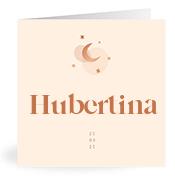 Geboortekaartje naam Hubertina m1