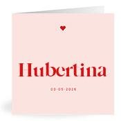 Geboortekaartje naam Hubertina m3