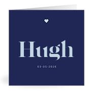 Geboortekaartje naam Hugh j3