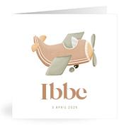Geboortekaartje naam Ibbe j1