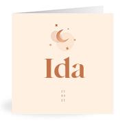 Geboortekaartje naam Ida m1