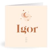 Geboortekaartje naam Igor m1