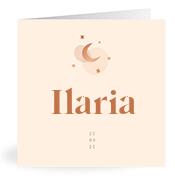 Geboortekaartje naam Ilaria m1