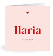 Geboortekaartje naam Ilaria m3