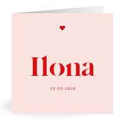 Geboortekaartje naam Ilona m3