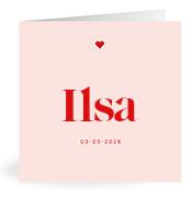 Geboortekaartje naam Ilsa m3