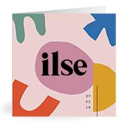 Geboortekaartje naam Ilse m2