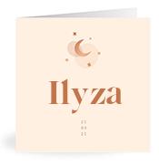 Geboortekaartje naam Ilyza m1