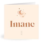 Geboortekaartje naam Imane m1