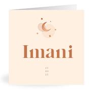 Geboortekaartje naam Imani m1