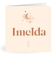 Geboortekaartje naam Imelda m1