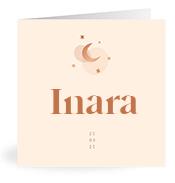 Geboortekaartje naam Inara m1