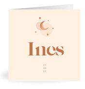 Geboortekaartje naam Ines m1
