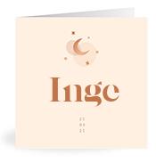 Geboortekaartje naam Inge m1