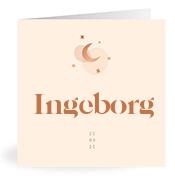 Geboortekaartje naam Ingeborg m1