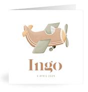 Geboortekaartje naam Ingo j1