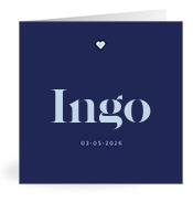 Geboortekaartje naam Ingo j3