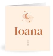 Geboortekaartje naam Ioana m1