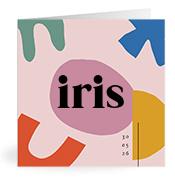 Geboortekaartje naam Iris m2