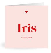 Geboortekaartje naam Iris m3