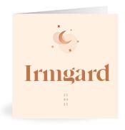 Geboortekaartje naam Irmgard m1