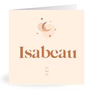 Geboortekaartje naam Isabeau m1