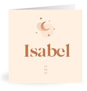 Geboortekaartje naam Isabel m1