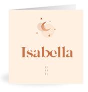 Geboortekaartje naam Isabella m1