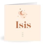 Geboortekaartje naam Isis m1