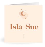 Geboortekaartje naam Isla-Sue m1